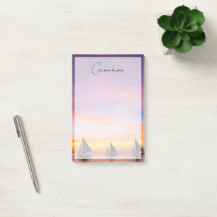 Post-it® Plages tropicales Sunset Sailboats, Phillipines