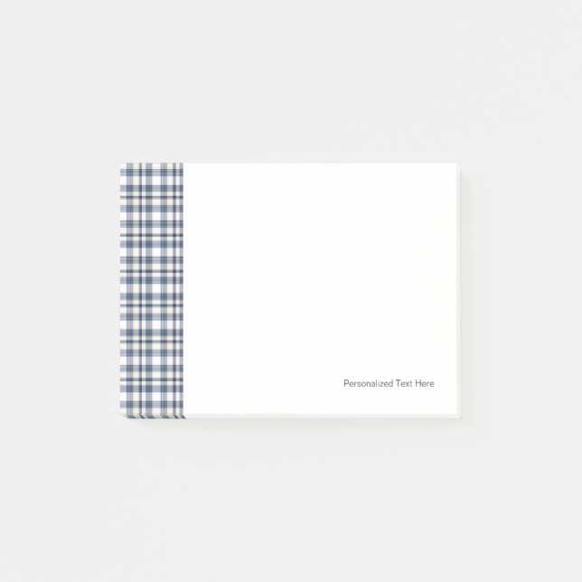 Post-it® Plaid blanc bleu 1 (Devant)