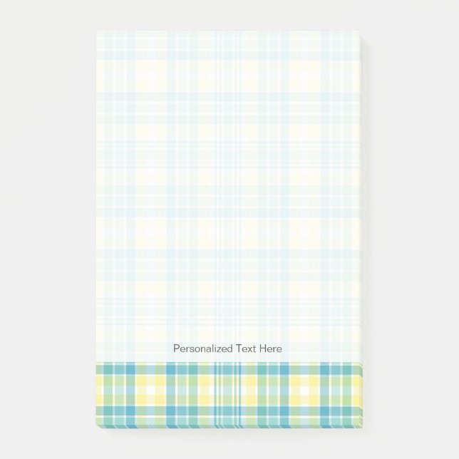 Post-it® Plaid en pastel (Devant)