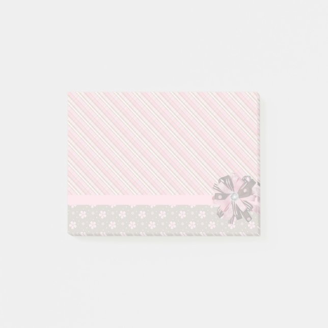 Post-it® Plaid et fleurs (Devant)