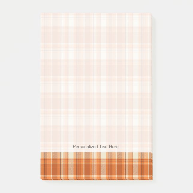Post-it® Plaid orange (Devant)
