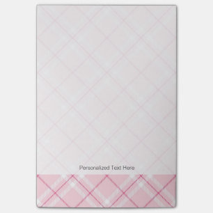 Post-it® Plaid rose-clair