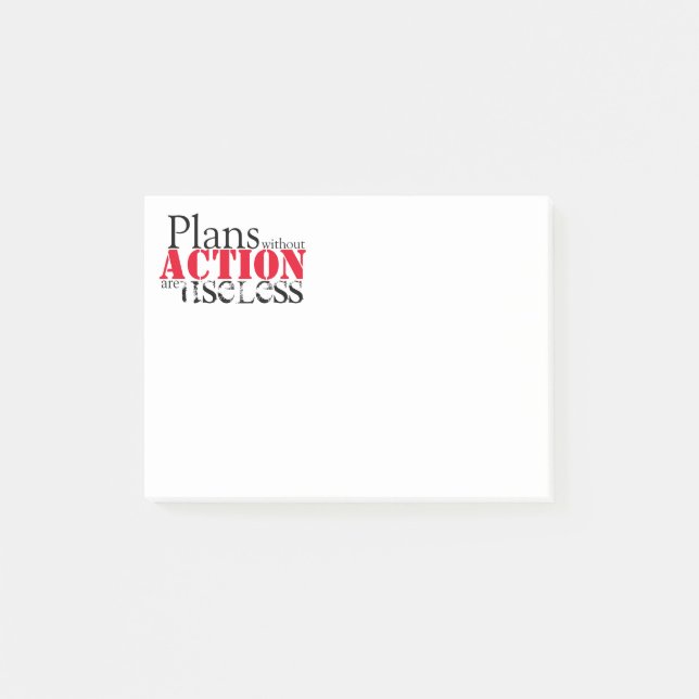 Post-it® Plan d'action post-IT Notes (Devant)