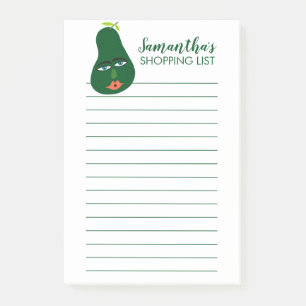 Post-it® Plan de repas de la liste des magasins d'alimentat