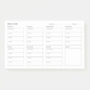 Post-it® Plan de repas Planificateur hebdomadaire