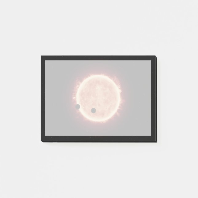 Post-it® Planètes Transitant Red Nwarf Star Dans Trappist-1 (Devant)