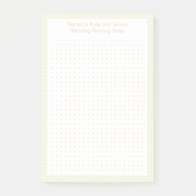 Post-it® Planificateur de mariage personnalisé avec un quad (Devant)