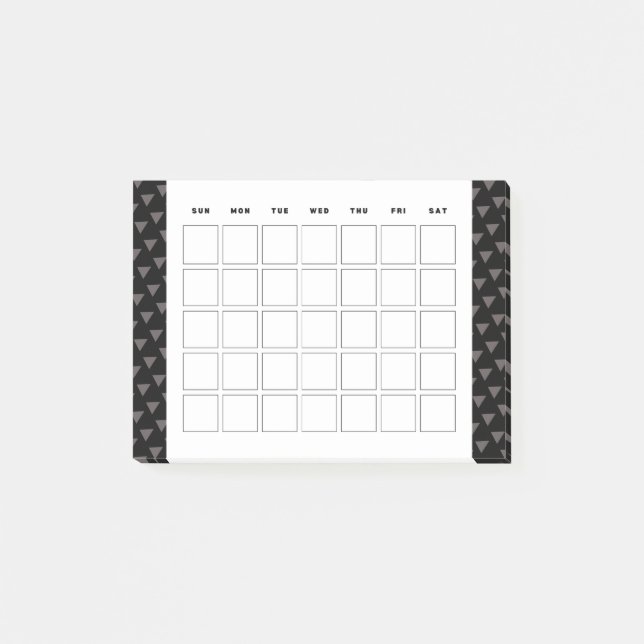 Post-it® planificateur de petites unités mensuelles (Devant)