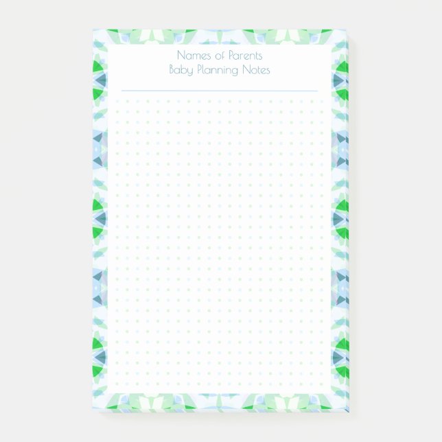 Post-it® Planificateur de plan de Mariage de grille de poin (Devant)