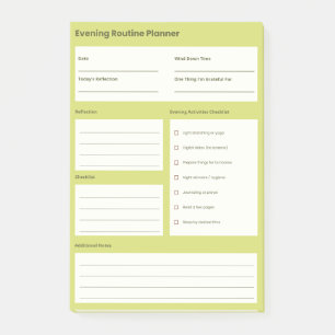 Post-it® Planificateur de routine calme du soir