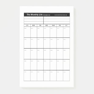 Post-it® Planificateur de vie mensuel