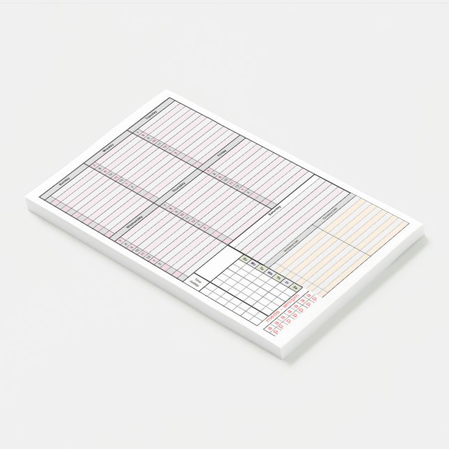Post-it® Planificateur hebdomadaire avec le Mini-Mois, le (Incliné)