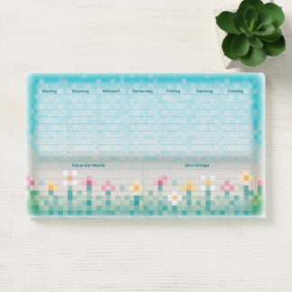 Post-it® Planificateur hebdomadaire de Pixelwiese