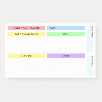 Post-it® Planificateur quotidien coloré