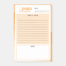 Planificateur quotidien mini rétro Sunburst