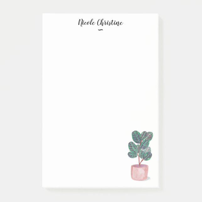 Post-it® Plante de prière de Calathea PERSONNALISER Bloc-no (Devant)