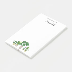 Post-it® Plantes en pot avec nom personnalisé Monstera Scri