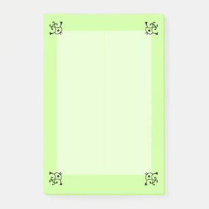 Post-it® Plaque de note - Coins bouclés (long)