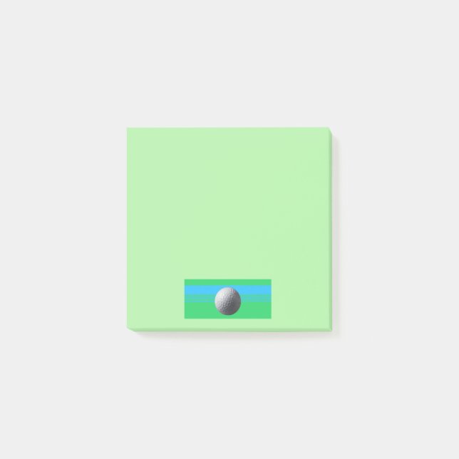 Post-it® Plaques de notes vertes de Golf Ball (Devant)