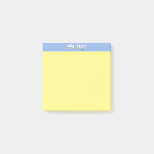 Post-it® Plaquettes de notes jaunes surf (Devant)