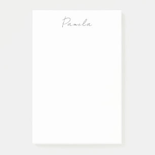 Post-it® Plat minimaliste moderne Simple mignon Nom propre