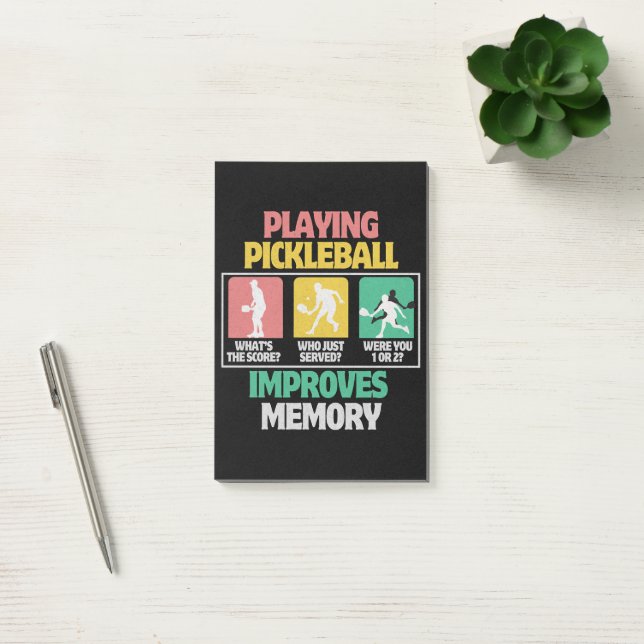 Post-it® Playing Pickleball Improves Memory (Bureau)