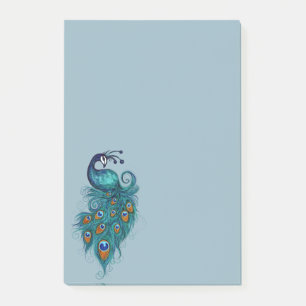 Post-it® Plumes de paon Peacocks Turquoises