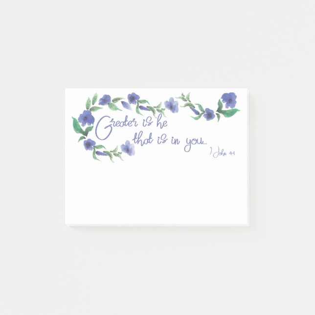 Post-it® "Plus grand est il" les notes collantes (Devant)