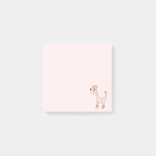 Post-it® Poiche rose caricature Posh Paws rose