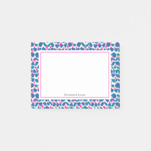 Post-it® Points Boho rose et bleu Abstraits