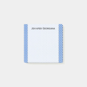 Post-it® Points/cercles bleus Motif + Nom personnalisé Rema