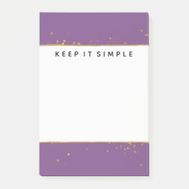Post-it® Points Confetti en or violet
