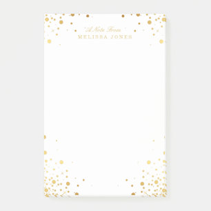 Post-it® Points Confetti Or Personnalisés