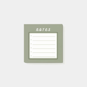 Post-it® Points de balle mignonnes verts Sage