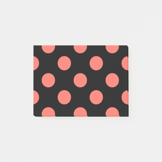 Post-it® Pois coralliens vivants sur noir (Devant)