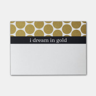 Post-it® Pois d'or je rêve en or