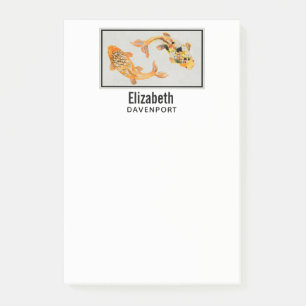 Post-it® Poisson Koi Or élégant