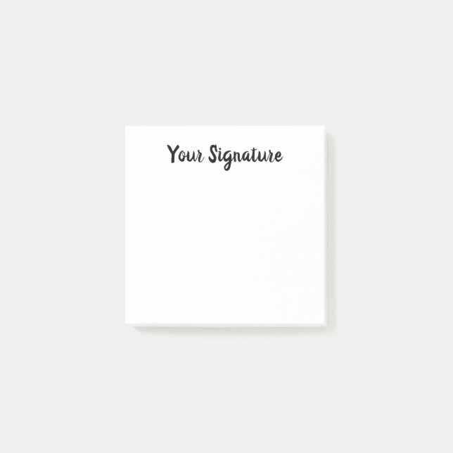 Post-it® Police de script de nom de signature minimale Curs (Devant)