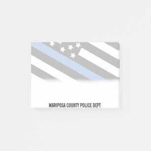 Post-it® Police Mince Ligne Bleue Américain Drapeau Nom de 