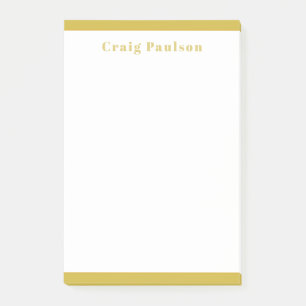 Post-it® Police Serif Simple Professionnel Plain Or Blanc
