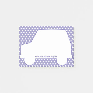 Post-it® Polka Dot Motivationnel En Forme De Voiture