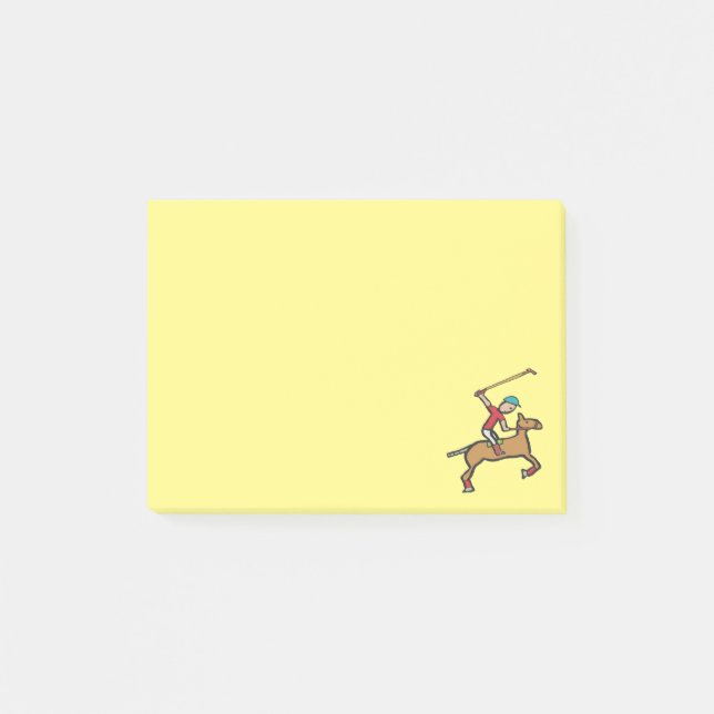 Post-it® Polo Jouer cheval et cavalier (Devant)