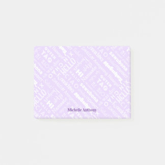 Post-it® Polyglot Bonjour autour du monde Notes