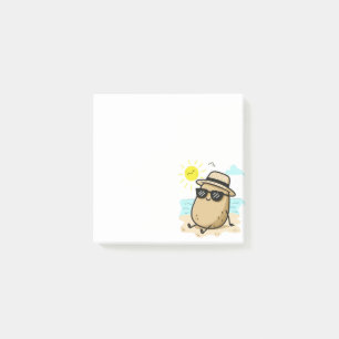 Post-it® Pomme de terre sur la plage ambiance estivale