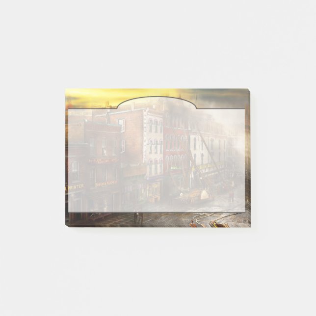 Post-it® Pompier - Washington DC - Incendie chez Bedell's B (Devant)