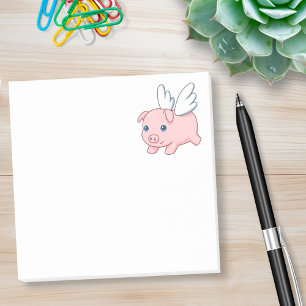 Post-it® Porc de vol - porcelet avec des ailes
