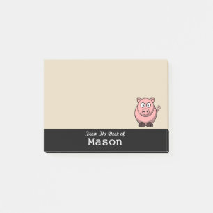 Post-it® Porc rose gras Funny personnalisé
