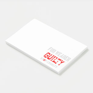 Post-it® Porteur de fourrure coupable