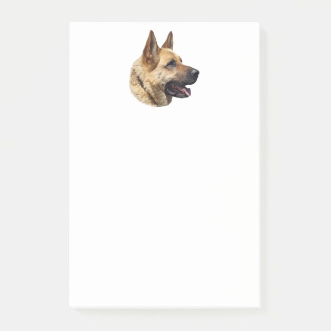 Post-it® Portrait alsacien de berger allemand (Devant)