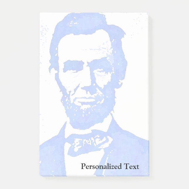 Post-it® Portrait d'art de bruit d'Abraham Lincoln (Devant)